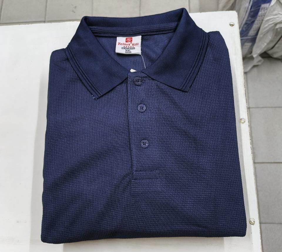 NAVY BLUE ANKARA MAVENTY POLO SHIRT
